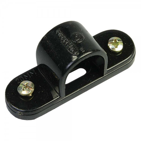 PVC Conduit Spacer Bar Saddles 25mm - Black