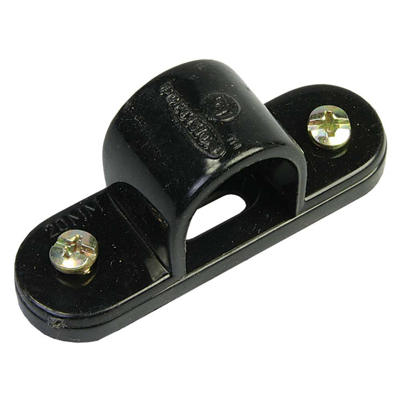 PVC Conduit Spacer Bar Saddle 20mm - Black