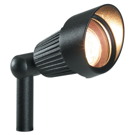 Plug & Play Focus Black Outdoor Garden Mounted/Spike Light Spotlight