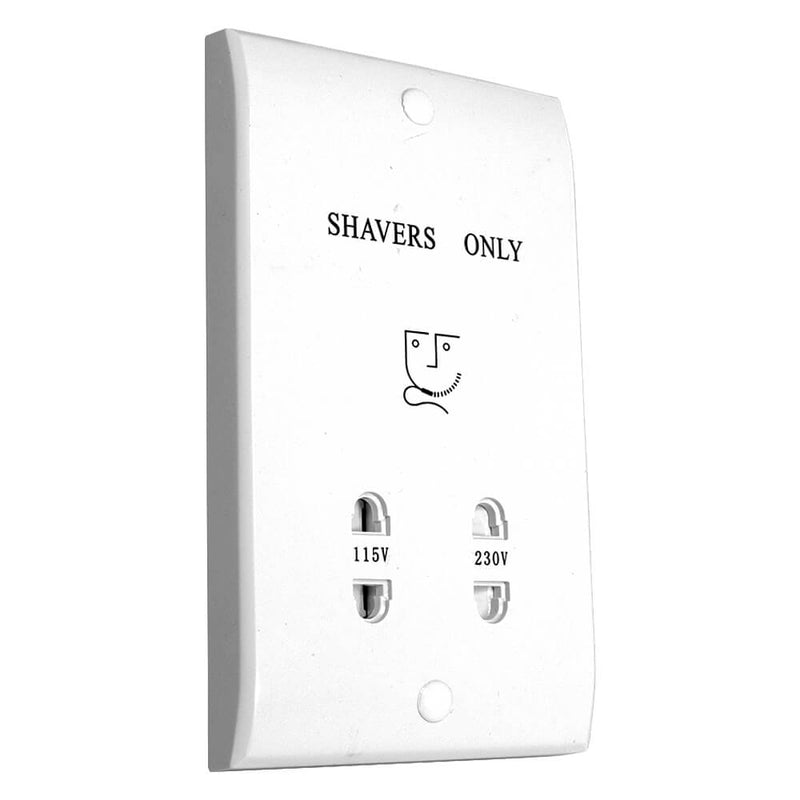 Dual Voltage Shaver Socket