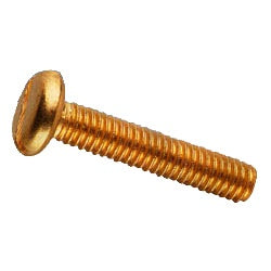 M4 Brass Panhead Screws - 10mm