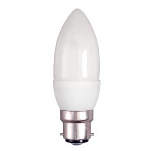 7W BC Opal Energy Saving Mini Candle Bulb
