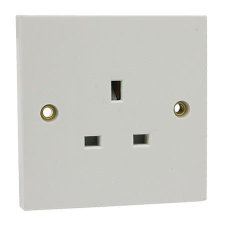 Excel 13A Unswitched 1 Gang Single Socket
