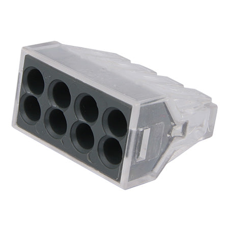 Wago Series 773 8 Way Transparent Solid & Stranded Push Wire Connector