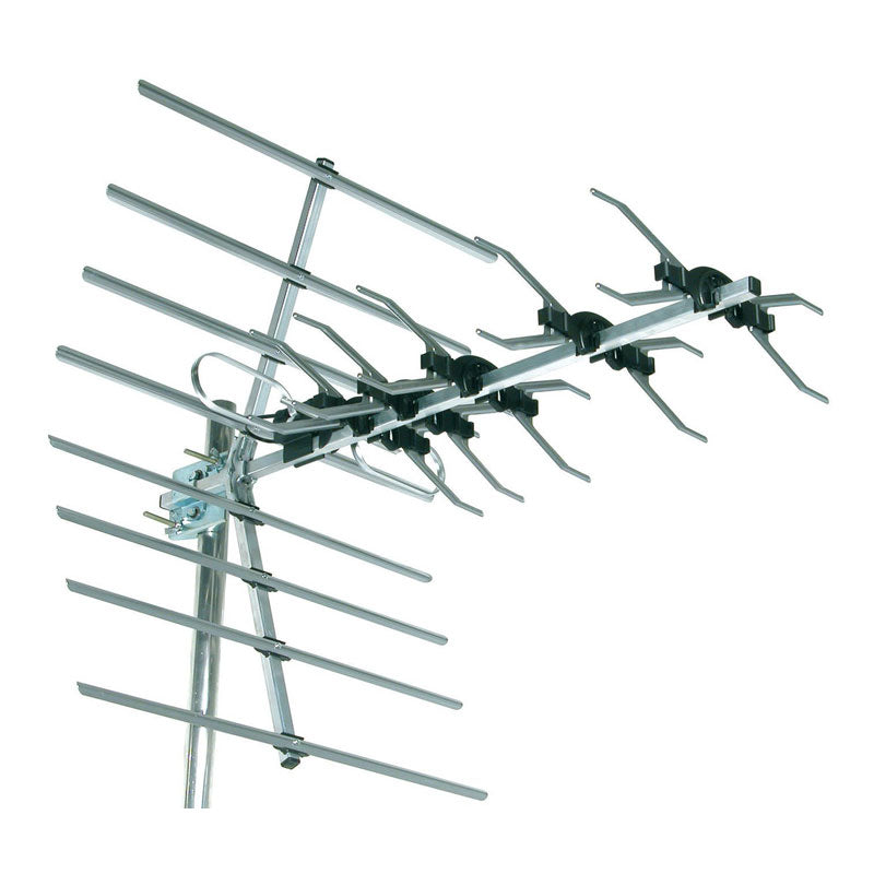 32 Element Digital Outdoor TV Freeview Wideband Aerial Antenna Kit