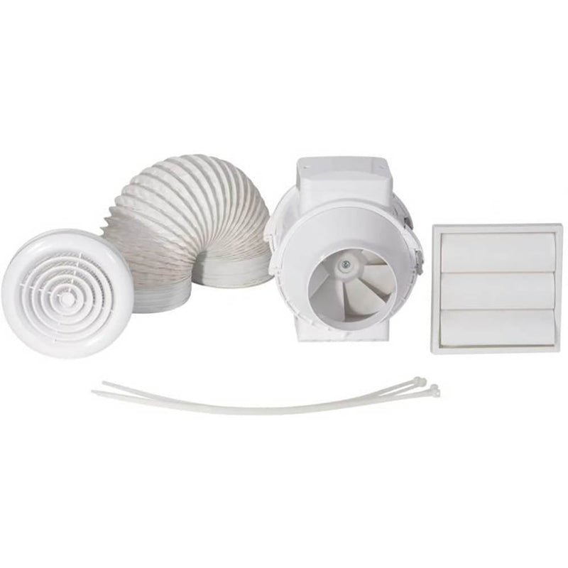 100mm Shower Fan Kit with Timer