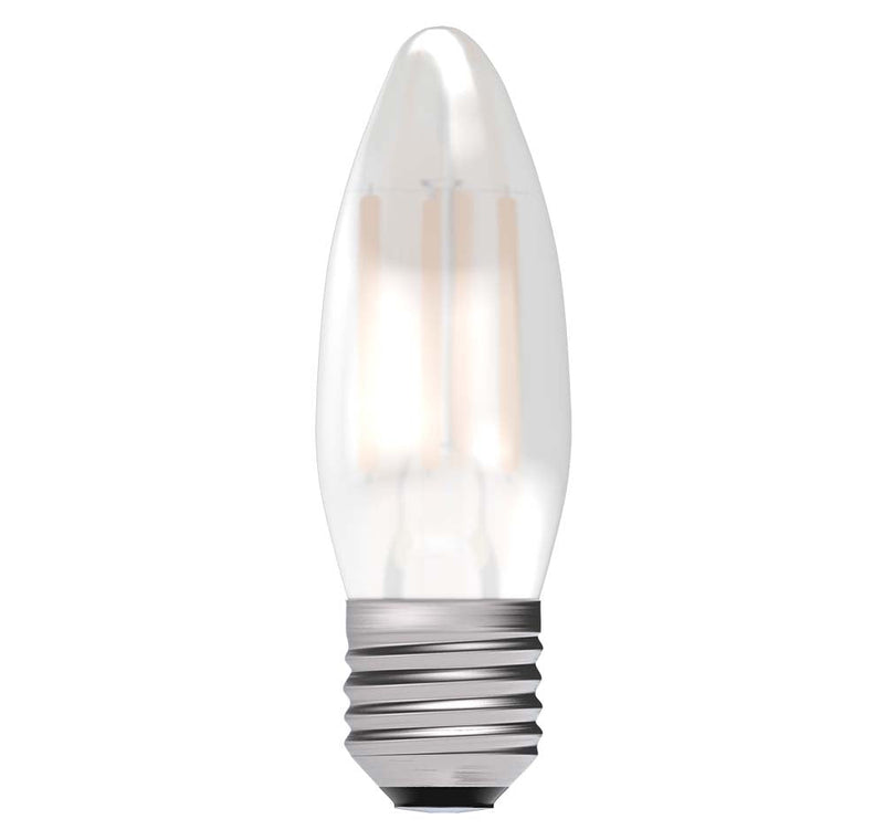 4W LED Filament Candle Lamp -  Satin ES 2700K