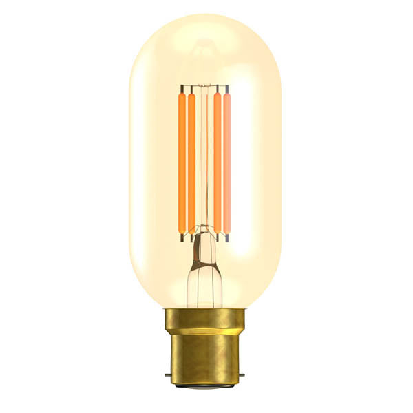 4W LED Filament Tubular - Amber - BC 2000k