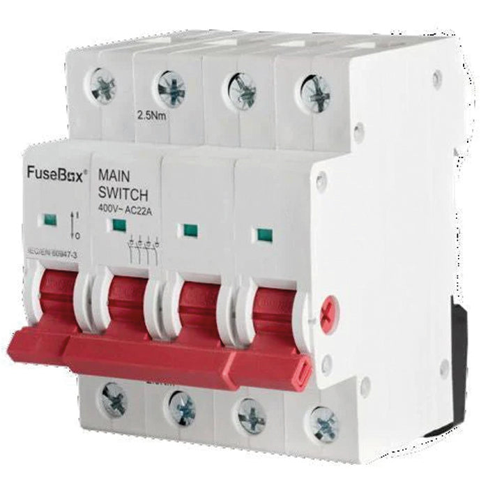 4 Pole Main Switch with Unswitched Neutral