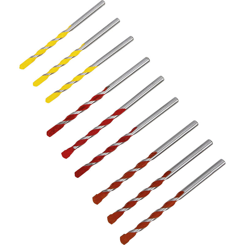 Masonry Colour Drill Bits Set of 9