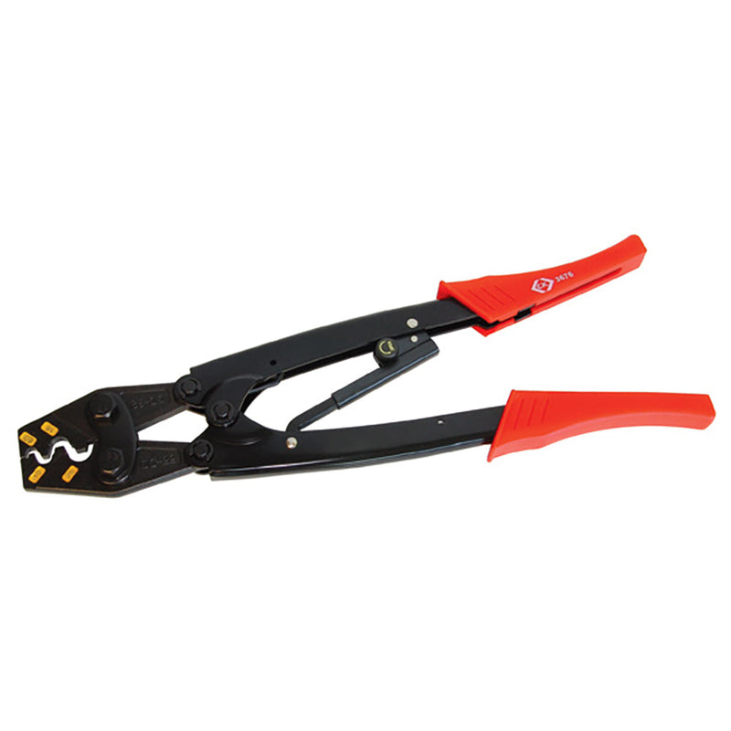 Ratchet crimping pliers - Bell mouth ferrules