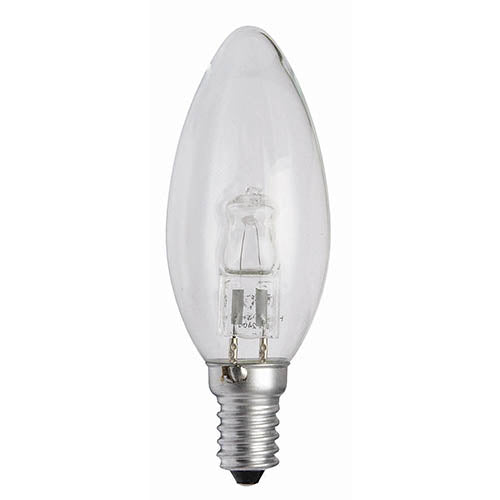 Dimmable Halogen Candle Lamp 28W SES - Clear