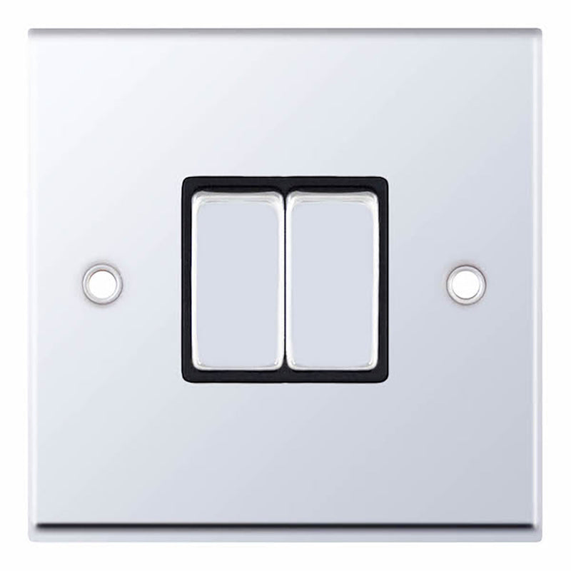 10 Amp Plate Switch – 2 Gang 2 Way – X-Rated