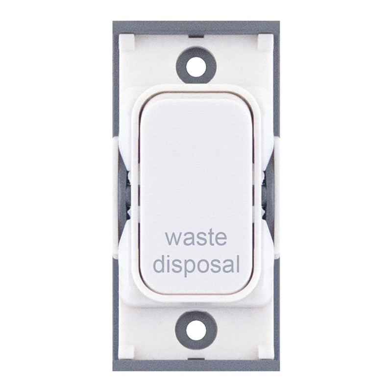 20A DP SWITCH ENGRAVED WASTE DISPOSAL