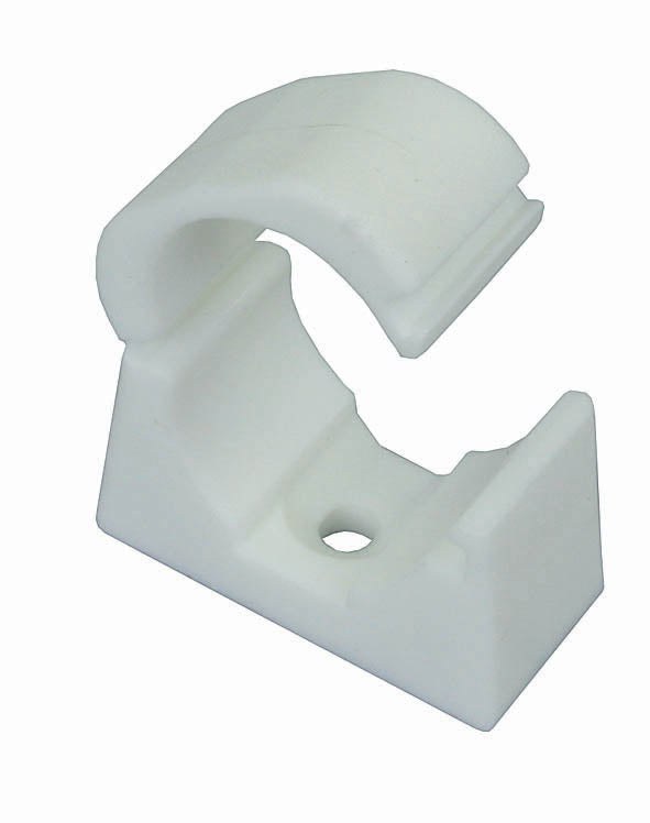 PVC Conduit Snap Saddle 25mm - White