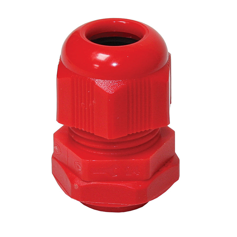 QA Polyamid Cable Gland - IP65 - 20mm - Red