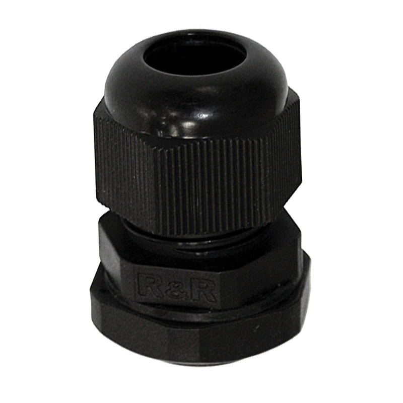 QA Polyamid Cable Gland - IP65 - 25mm - Black