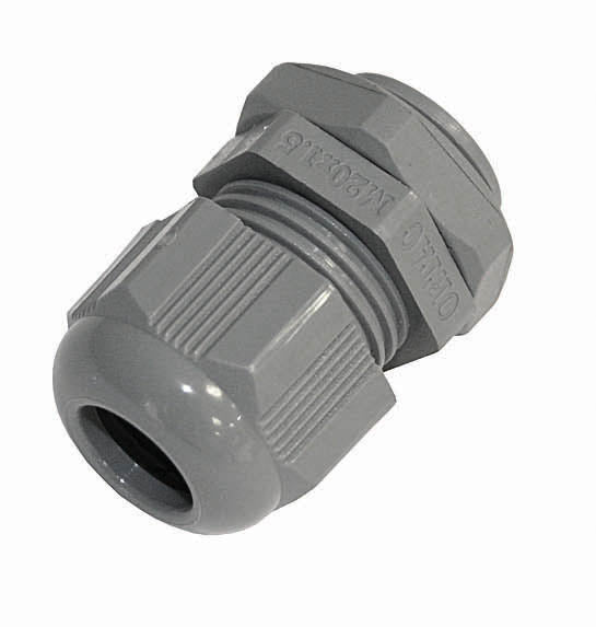 QA Polyamid Cable Gland - IP65 - 25mm - Grey