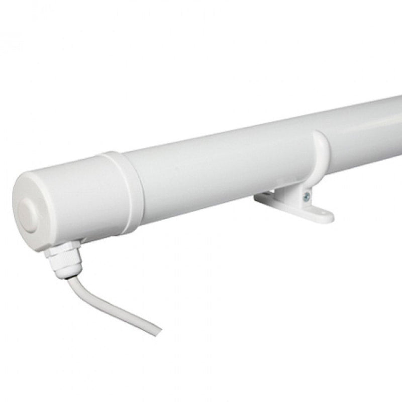 2ft 120W Tubular Heater with Wall Brackets White IP44