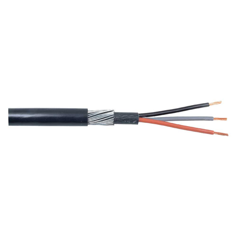 2.5mm 24A 3 Core SWA Steel Wire Armoured Outdoor Cable - 50M Drum