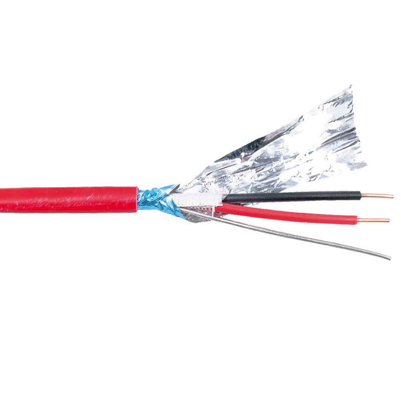 1.5mm 2 Core & E TW950 Fire Safe Resistant Cable Red - 100M Drum