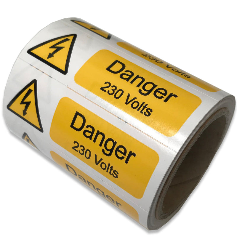 DANGER 230 VOLTS 75x25 - Stickers