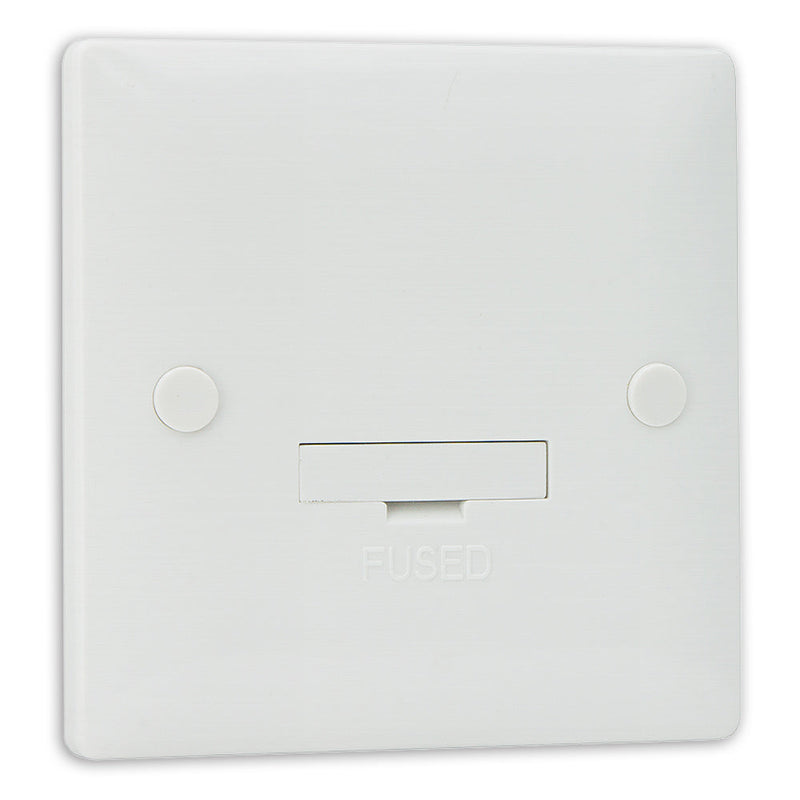 Slimline White Unswitched Connection Unit