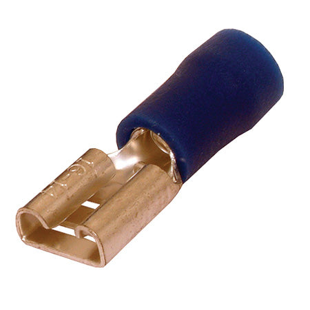 6.35mm Push-on Female Tab - Blue