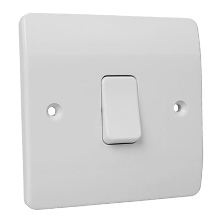 MK Logic Plus 1 Gang Intermediate switch - White
