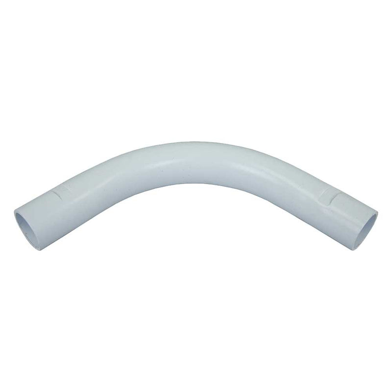 PVC Conduit Slip Tight Bend 20mm - White