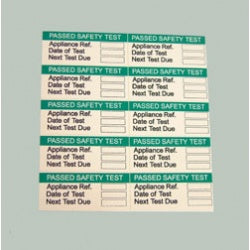 Pass Safety Test Labels - Small - 35 x 15mm - 250pk