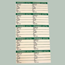 Pass Electrical Safety Test Labels - Large - 42.5 x 32.5mm - 50pk